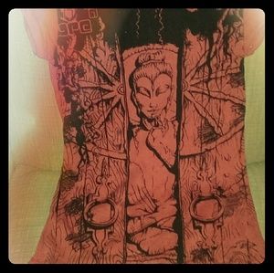 Buddha Cap Sleeve Tee Shirt